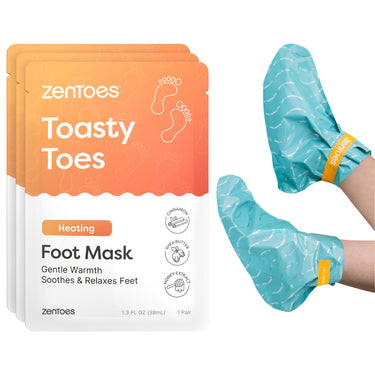 Heating Foot Mask Infused with Shea Butter & Cinnamon Oil